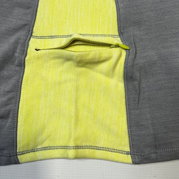 Footjoy Womens Golf Hoodie Sweatshirt, Side Zip Pocket Size XS Gray Yellow NEW - Picture 15 of 15